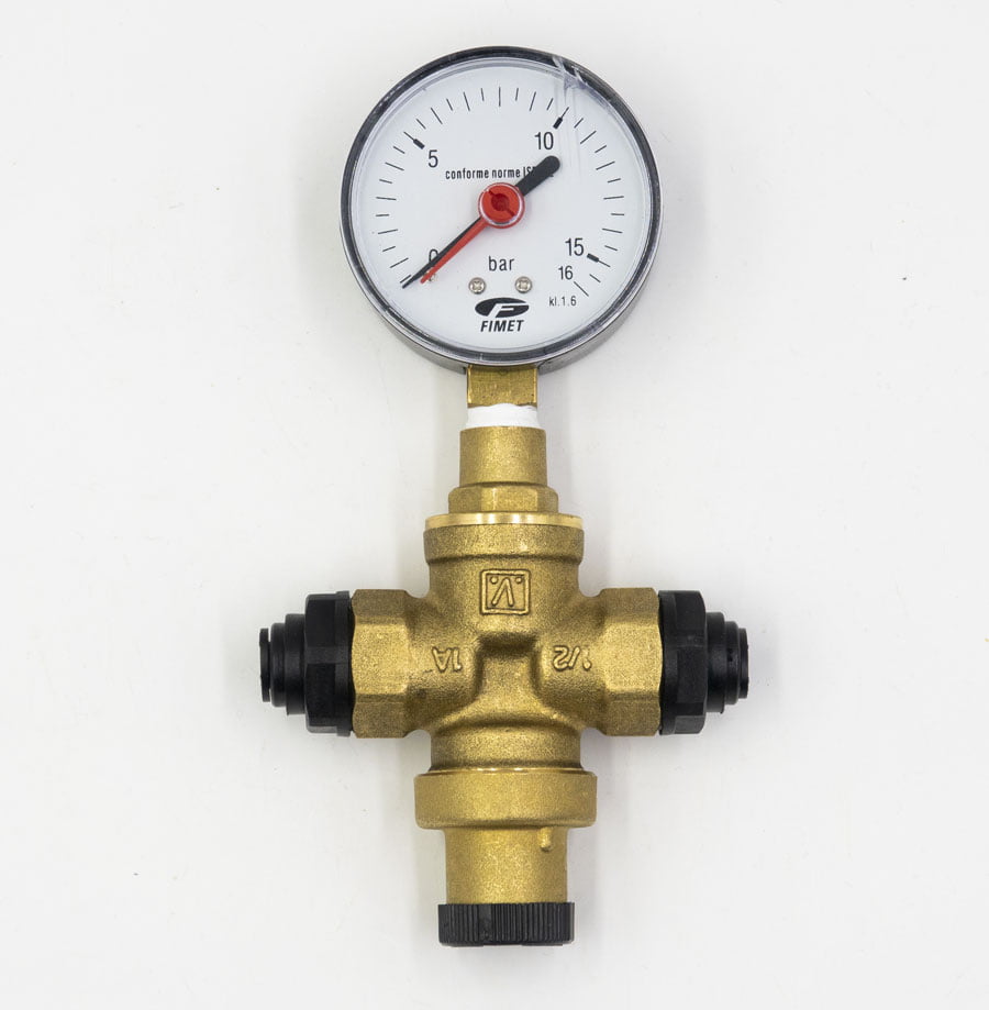Riduttore acqua con manometro